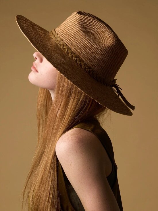 NEW Artesano Mira Hat in Dark Chocolate Brown main image 4